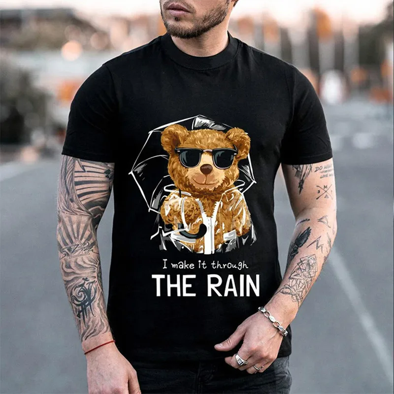 

Summer Men's T-shirt Street Fashion Scary Personality Game Skull 3D T-Shirt Men's Large Size Casual Short Loose Pullover T-Shirt