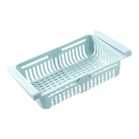 pull out refrigerator storage basket pp material cool compartment storage rack stretch design save space
