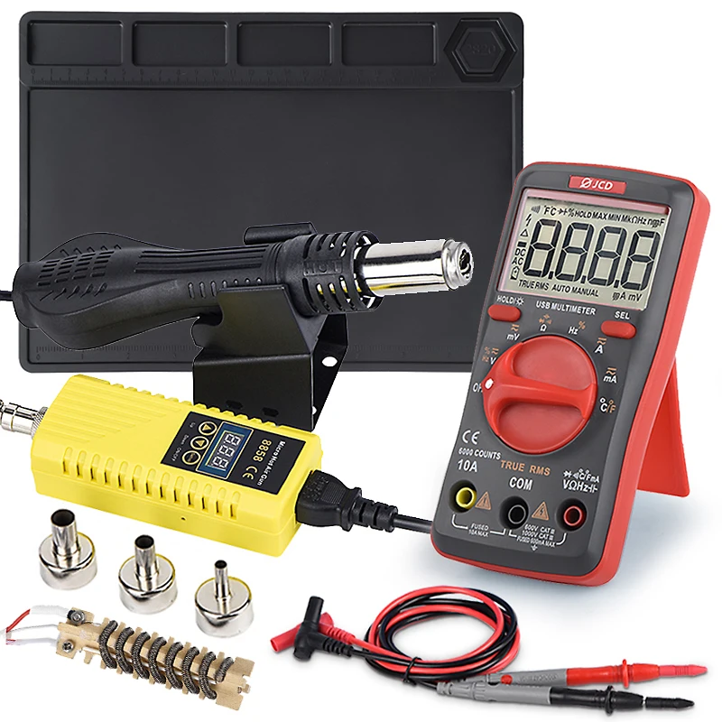 Пистолет горячего воздуха JCD 8858 микро Портативная паяльная станция BGA для ремонта