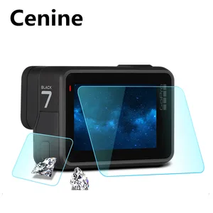 Защитная пленка для экрана, закаленное стекло для Gopro Hero 7, 6, 5, Gopro Hero 5, 6, 7, черный, серебристый, белый