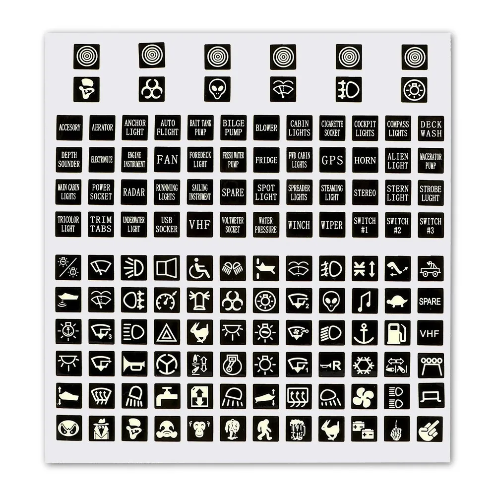 

Console Interior Stickers Decal PET Panel Replacement Replaces Universal