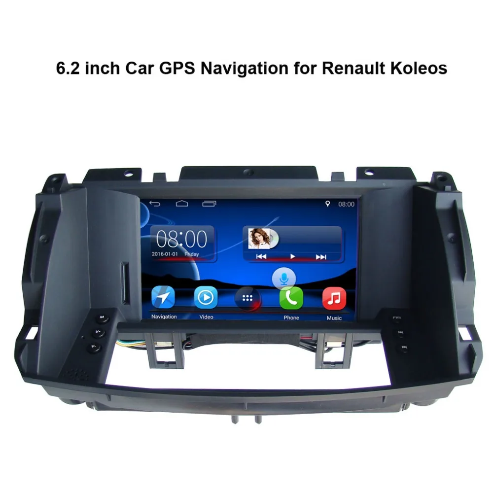 6 2 дюймов Android 7 1 автомобиля GPS навигации для Renault Koleos видео плеер Поддержка Wi Fi