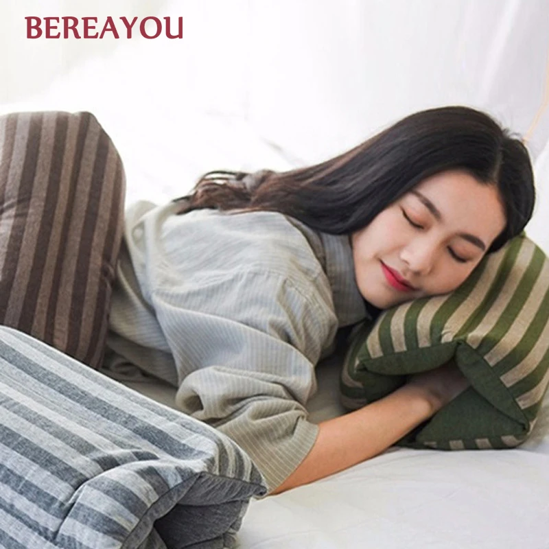 Японские подушки ручной рулон для дома и офиса отдых самолет подушка шеи мягкая