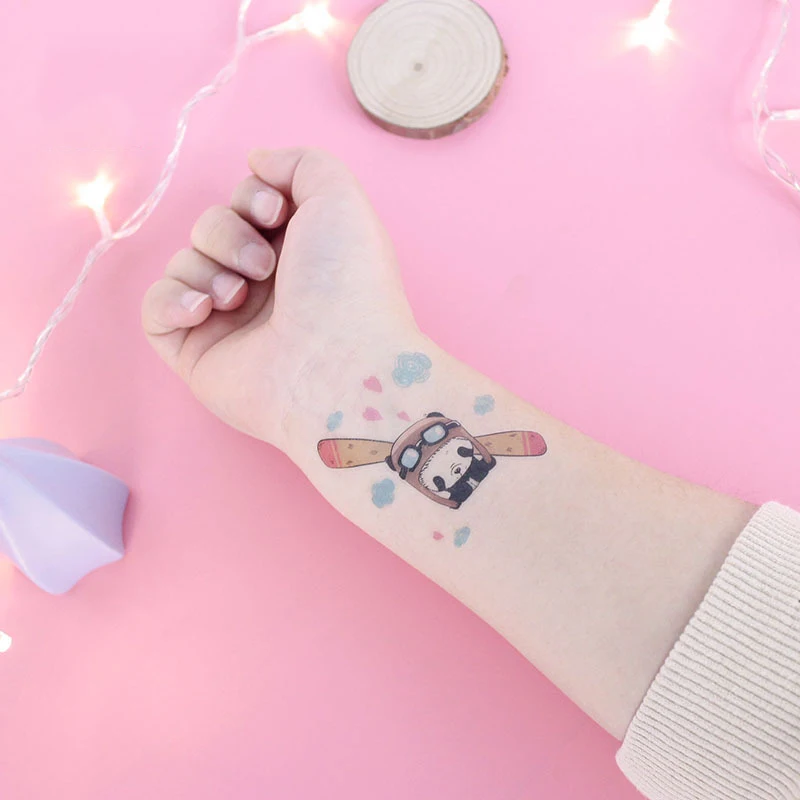 Водостойкие Временные татуировки для девочек мальчиков на руку лодыжку сделай