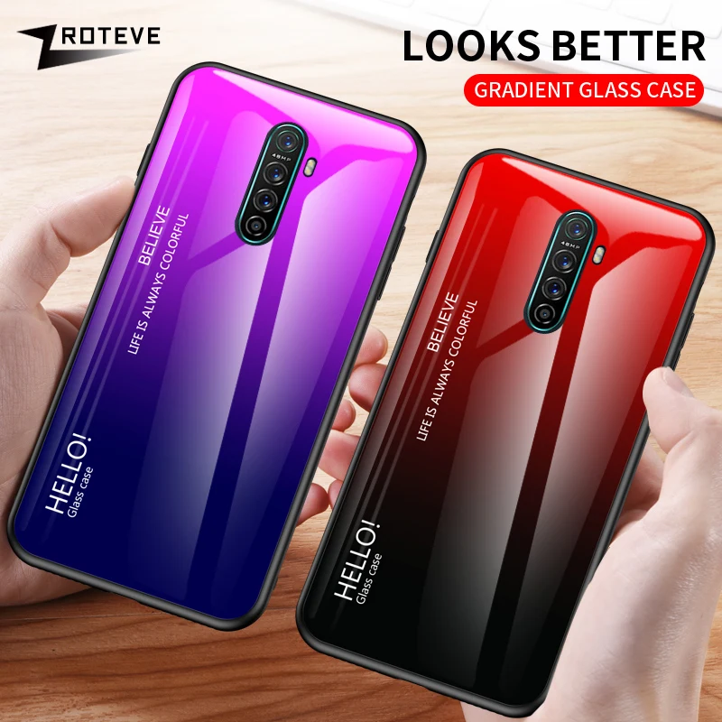 R11 R11S плюс R17 Pro Чехол Zroteve меняющие цвет Стекло Coque для A5 A3S A7 A7X A83 A9 F3 F5 F7 F9 F11 найти X