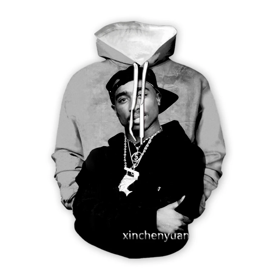 Новинка от xinchenyuan Мужская/женская одежда Tupac 2Pac с 3D принтом модная Толстовка