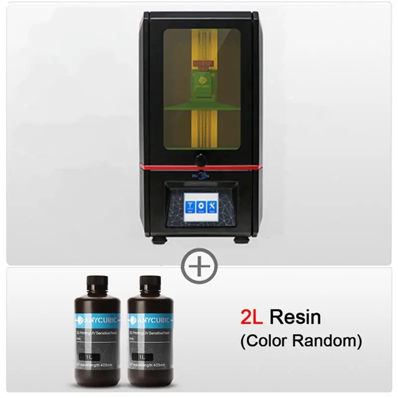 Photon add 2L Anycubic Фотон SLA 3d Принтер lcd 405nm УФ свет-отверждения рабочего стола офлайн печать impressora 3d Смола 3d Принтер Комплект impresora 3d - Цвет: Photon add 2L