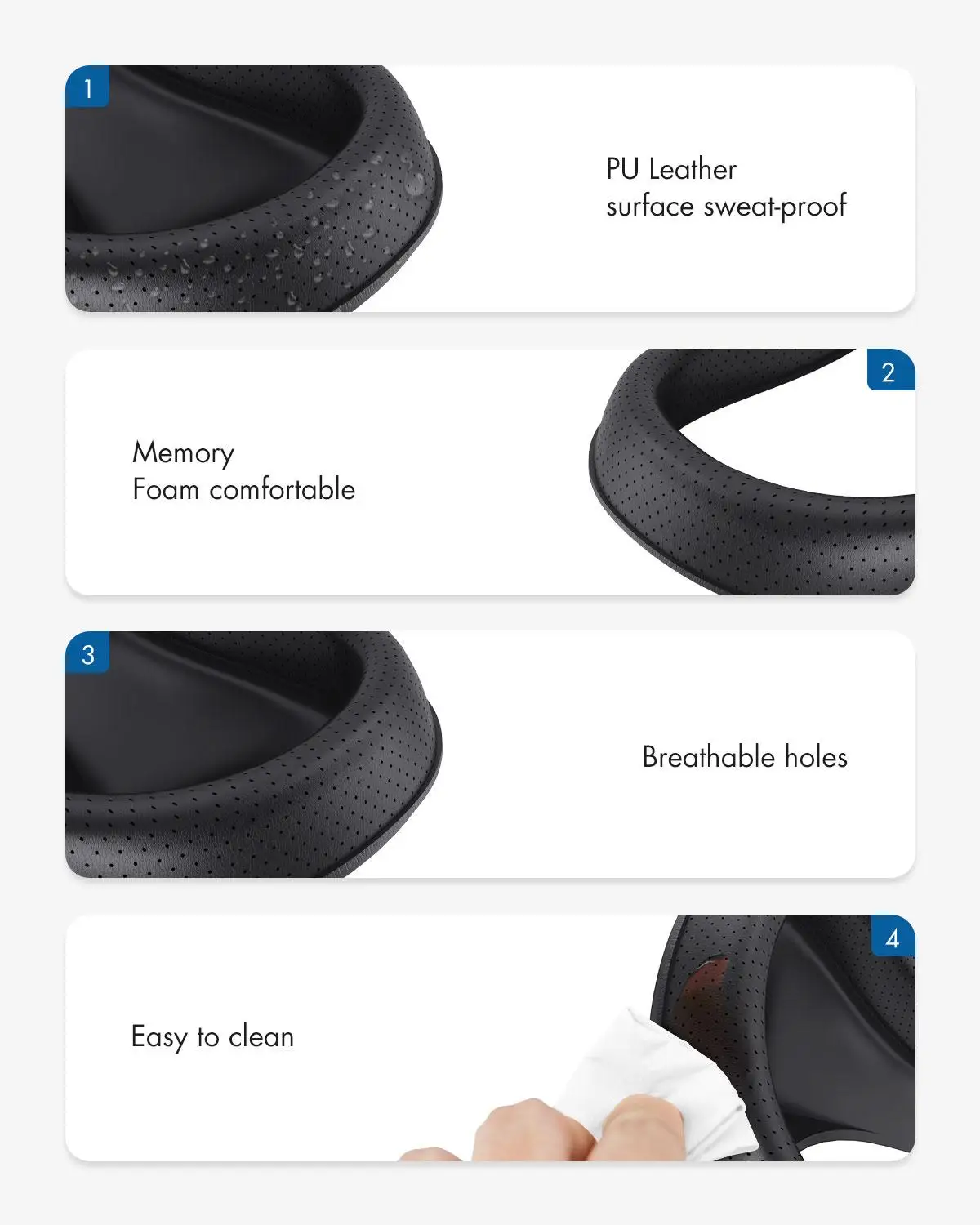 Держатель интерфейса для лица KIWI design VR и поролоновая накладка из искусственной
