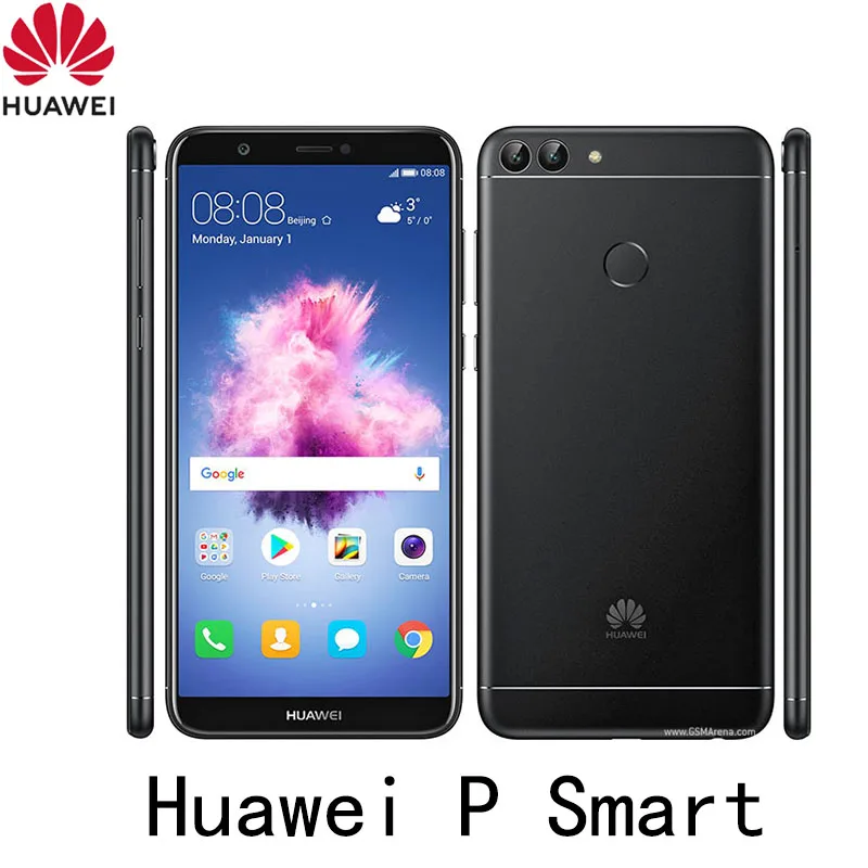 

celular Huawei P Smart smarthone 4GB RAM 64GB ROM Android 8.0 Kirin 659 Fingerprint 5.65" Screen