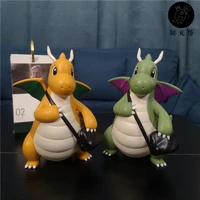 22cm pokemon dragonite backpack figure gk model 110 anime pocket monsters action figure toy dragonite ornament collectibles