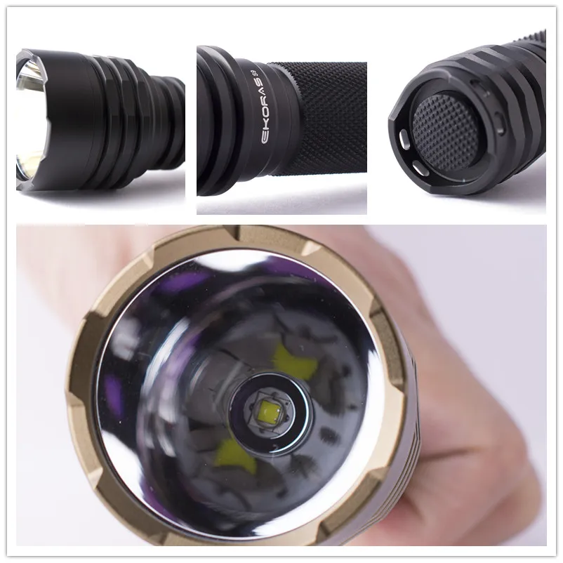 

Ultra-Bright Led Flashlight , S9-Sst40 18650 Led Flashlights , Hard Light , Ip65 Water-Resistant, Portable, 6 Light Modes