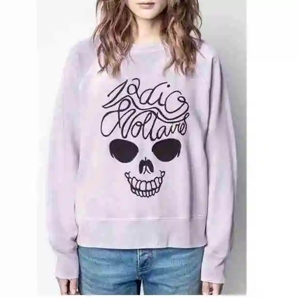 

Winter Autumn and New Fashion All-match Round Neck Pullover Sweatshirt Comfortable