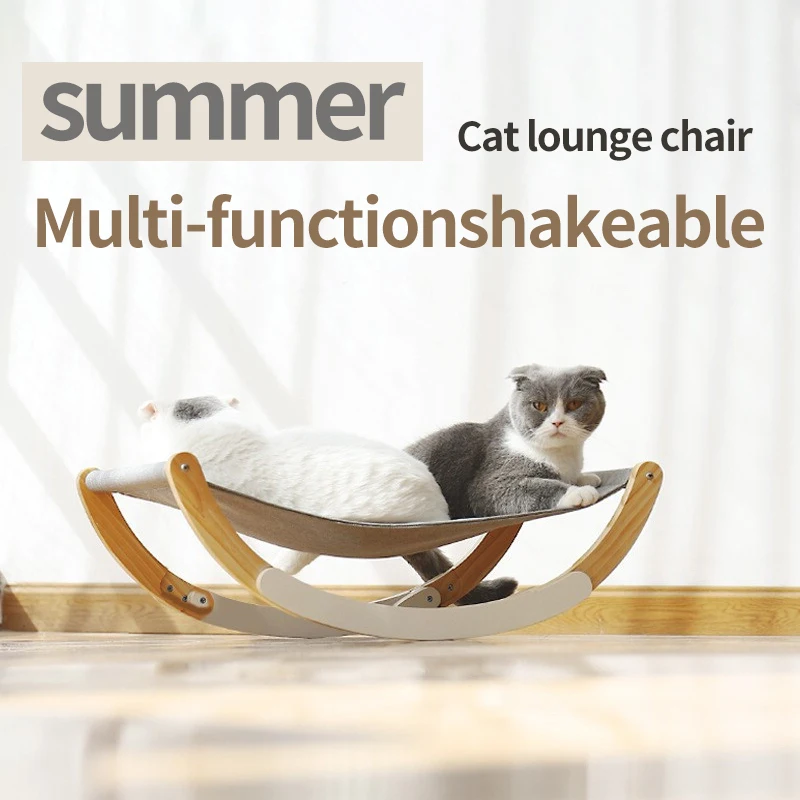 

Hot Selling Summer Pet Cat Rocking Chair Pet Hammock Cat Bed Rolling Cradle Swing Toy Pet Products Cat Nest