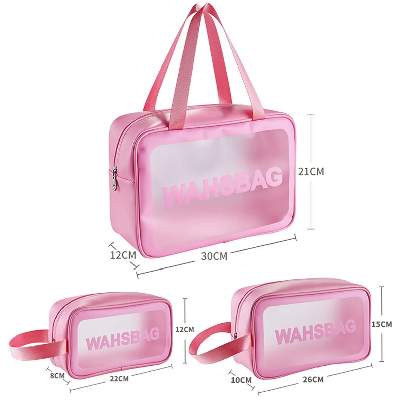 Прозрачная косметичка на молнии для женщин водонепроницаемая дорожная Сумочка