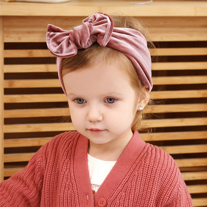 Осенне-зимний головной платок для малышей Детская чалма новорожденных