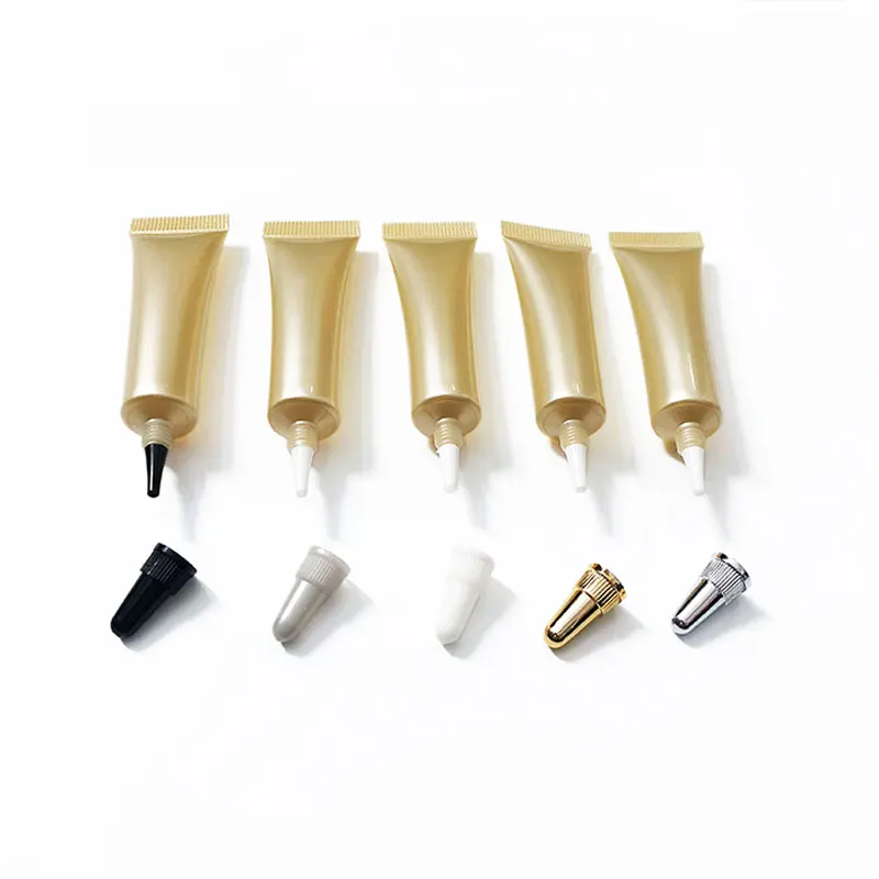 10 мл 50 шт./лот золотые мягкие тубы пустые косметические инструменты пуля для