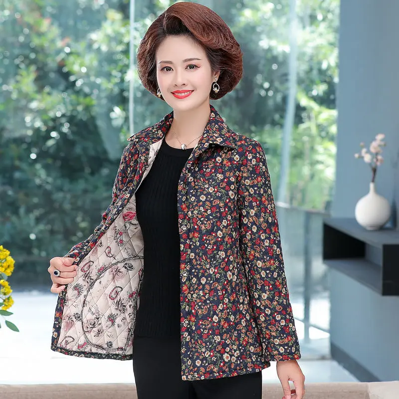 

Женская зимняя Модная тонкая хлопковая куртка 2021, женские свободные парки для женщин среднего возраста, женская теплая верхняя одежда боль...