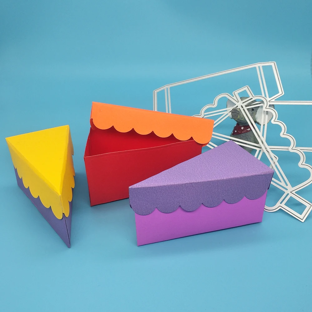 Треугольная коробка для конфет с крышкой Подарочная шкатулка ювелирных изделий