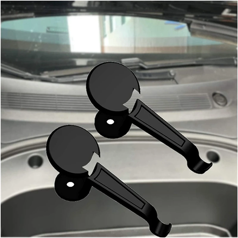 

a Pair Plastic Hook for Tesla Model 3 2021 Front Engine Room Storage Hook Trunk Modely Car Interior Accessories