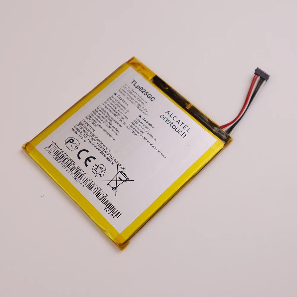 Новый высококачественный аккумулятор TLP025GC 2580 мАч для сотового телефона Alcatel One