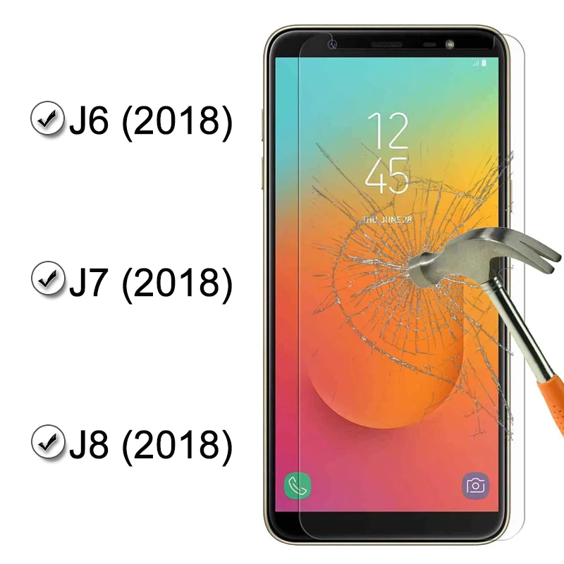 Защитное стекло для Samsung J8 J4 J6 2018 закаленное | Мобильные телефоны и аксессуары