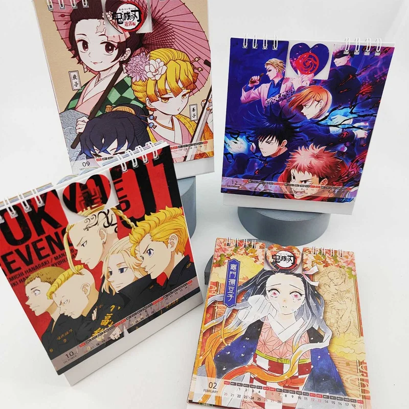 

Настольный календарь 2022, аниме, рассекающий демонов, юютсу кайсен, Токийский ревансивный ежедневник, настольный планировщик, органайзер дл...