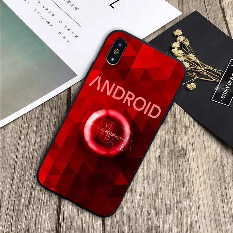 Detroit Be Human RK800 Connor чехол мягкий силиконовый черный ТПУ Телефон чехол для iPhone 6 6plus 7 8 plus 5 5S SE X XR XS Max