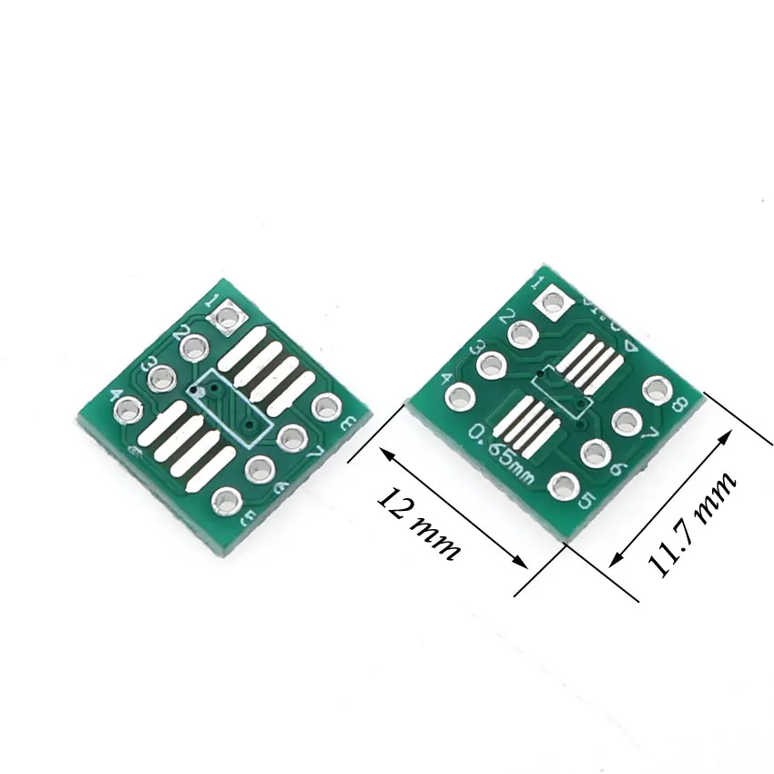 

YuXi 50pcs TSSOP8 SSOP8 SOP8 to DIP8 PCB SOP-8 SOP Transfer Board DIP Pin Board Pitch Adapter