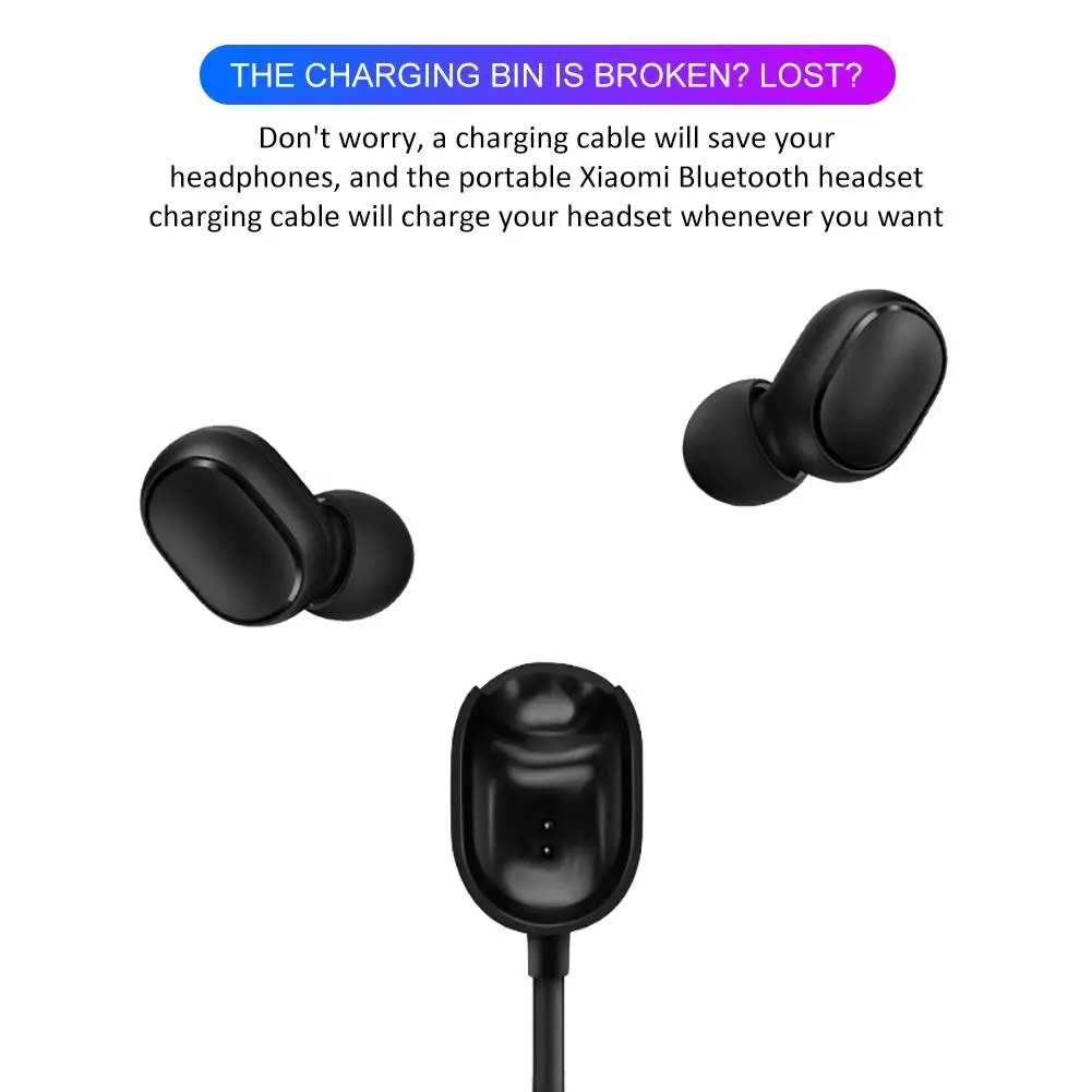 Usb зарядный док-кабель для Xiaomi Airdots Молодежная версия/Redmi Airdots Беспроводная bluetooth-гарнитура зарядный кабель зарядное устройство