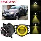 BINGWFPT для Mitsubishi L200 2005-2012 для Outlander ZJ 2012 2013 2014 2015 Стайлинг автомобиля светодиодная лампа противотумансветильник ангельские глазки