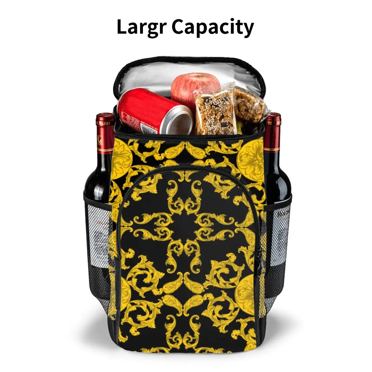 

18L Outdoor Picnic Backpack Men Camping Cooler Bag Baroque Elements Refrigerator Isotherma Cooler For Picnic Bag Women Food Box