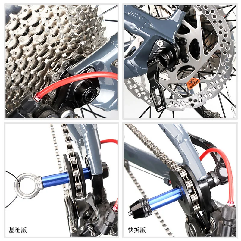 

Bicycle Chain Fixer Virtual Flywheel Mountain Highway Washing Chain Fixer Tensioner Tool Bike Cleaning Kit Accessory