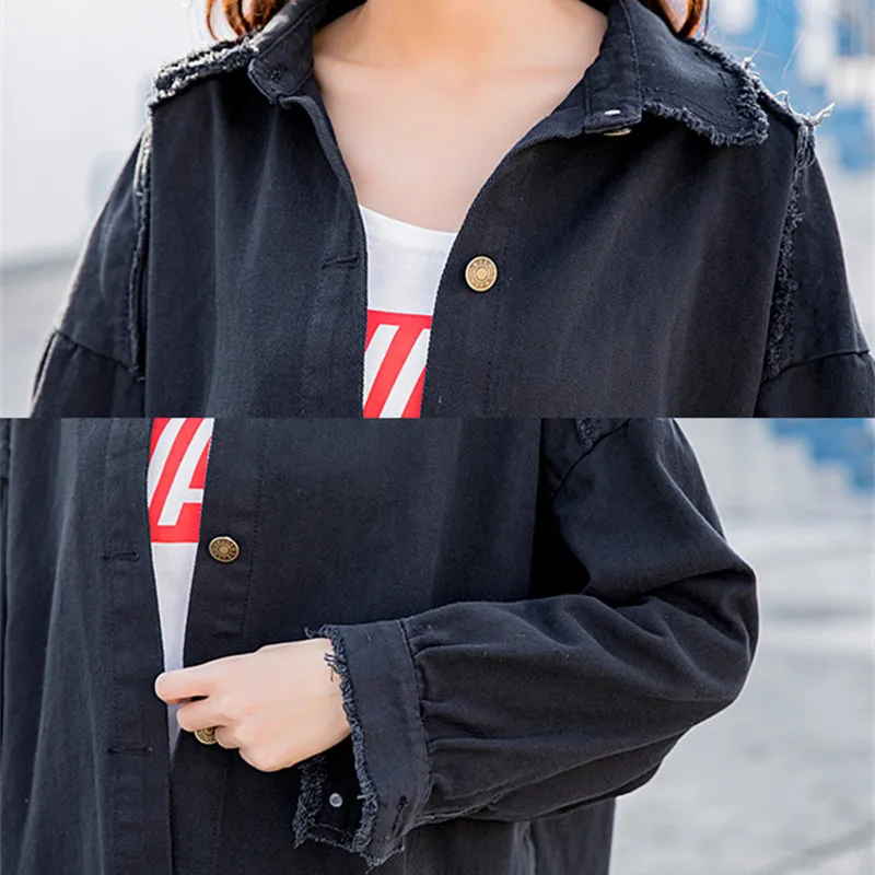 Новинка 2020 женский джинсовый Тренч на пуговицах Повседневный свободный длинный