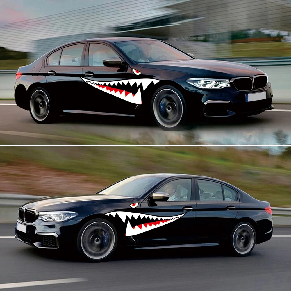 Креативный дизайн пара 59 ''Акулий Рот зубы Наклейка виниловая фотография для