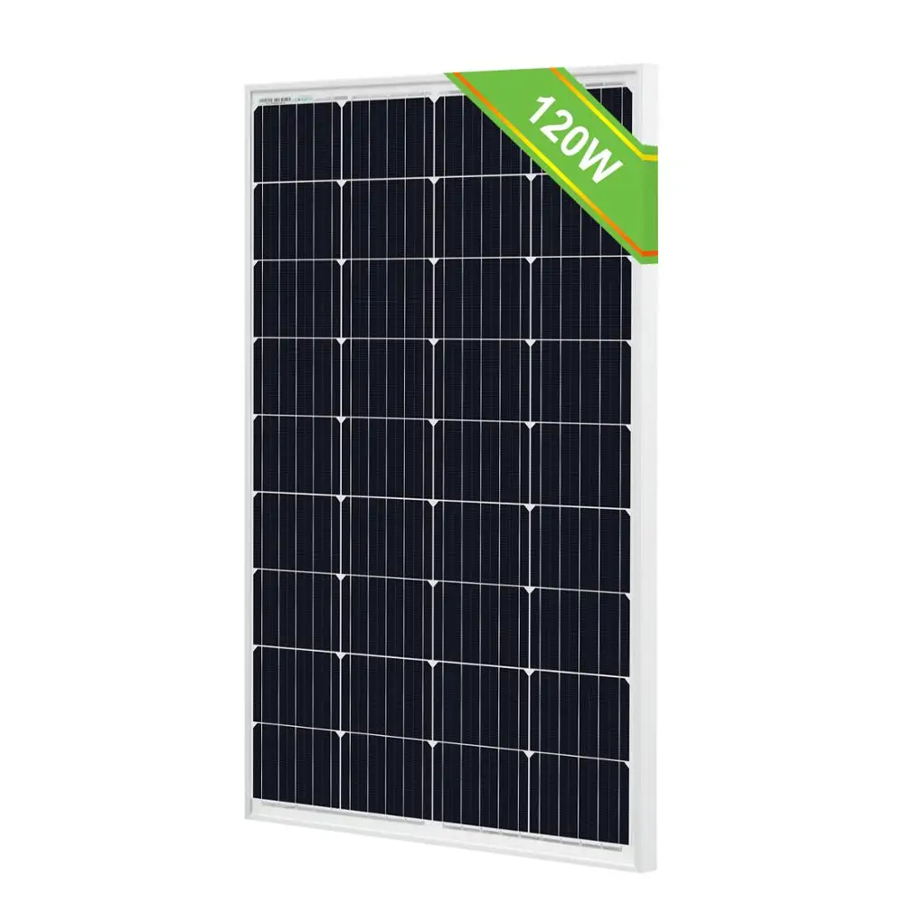 ECOWORTHY 120 ватт 12 вольт солнечная панель Высокая эффективность монокристаллическая солнечная панель для зарядки батареи RV Лодка Караван вне сети