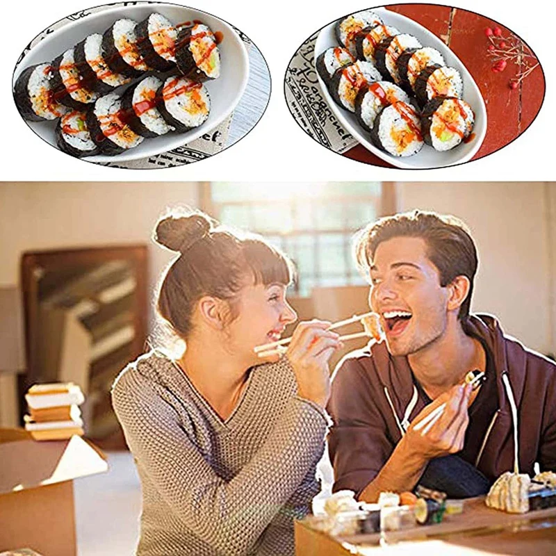 

10PCS/Set Multifunctional Sushi Making Tool Set Easy-to-use Rice Ball Nori Sushi DIY Making Mold Kitchen Accessories Baking Tool