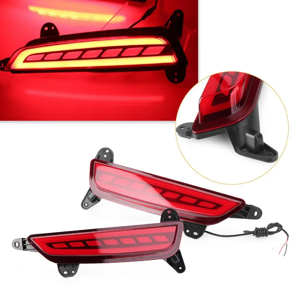 LUCKMART тормозной задний светильник Светодиодный отражатель бампера красный