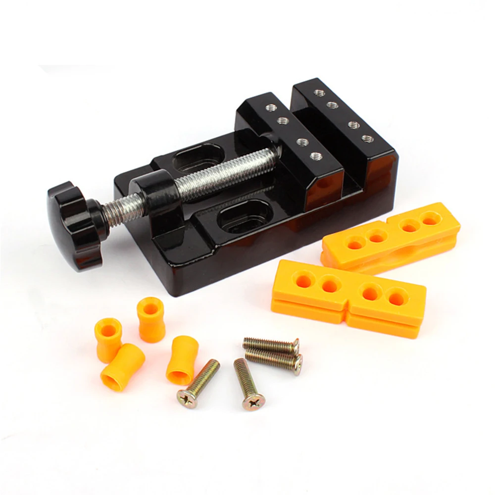 

Mini Drill Press Vise Clamp Table 57mm Table Vise Bench Drill press Flat Nose Pliers For Wenwan Jewelry Carving Hobby Hand Tool