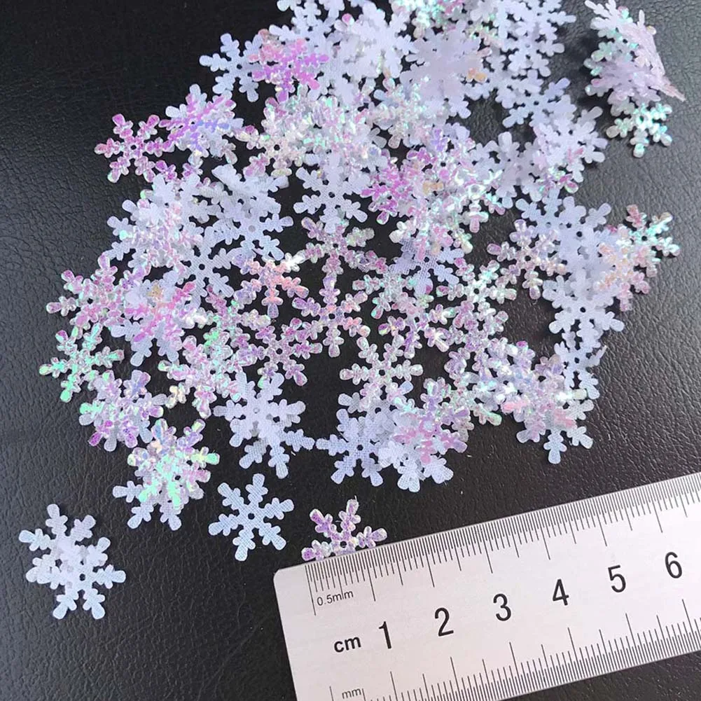 

300Pcs Christmas Fake Snowflake DIY Wedding New Year Party Tree Window Decor Christmas Fake Snowflake DIY Window Decor Crafts
