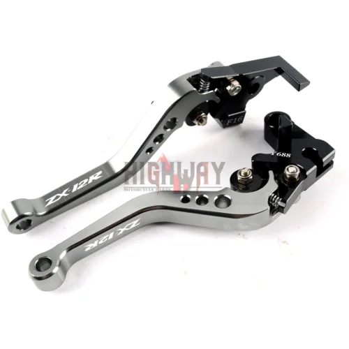 

Short Brake Clutch Levers Motorcycle Adjustable Accessories CNC Brake Handle Bar Lever For kawasaki ZX-12R ZZR1200 2002-2005