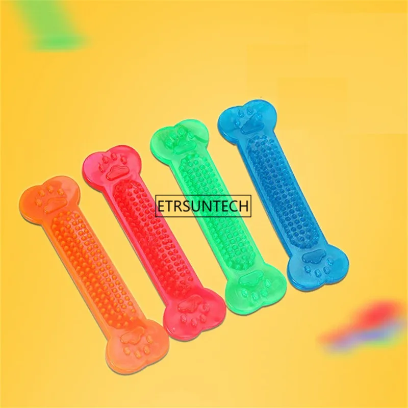 

100pcs Pet Dog Toy with Bone Rubber Molar Teeth Pet Toy Dog Bite Resistant Molar Training Grinding Teeth Chew