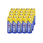 20 шт.,  супер мощные сухие батареи PKCELL R6P, 2 А, 1,5 в, R6P, UM3, MN1500, E91 аккумулятор аа
