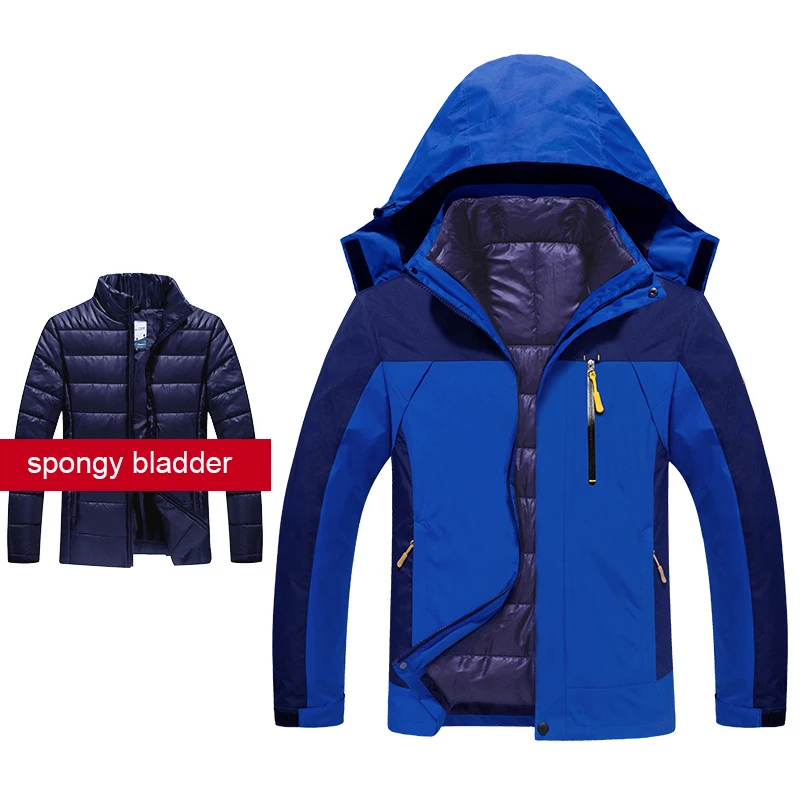 Лыжная куртка Мужская водонепроницаемая зимняя теплое пальто для активного