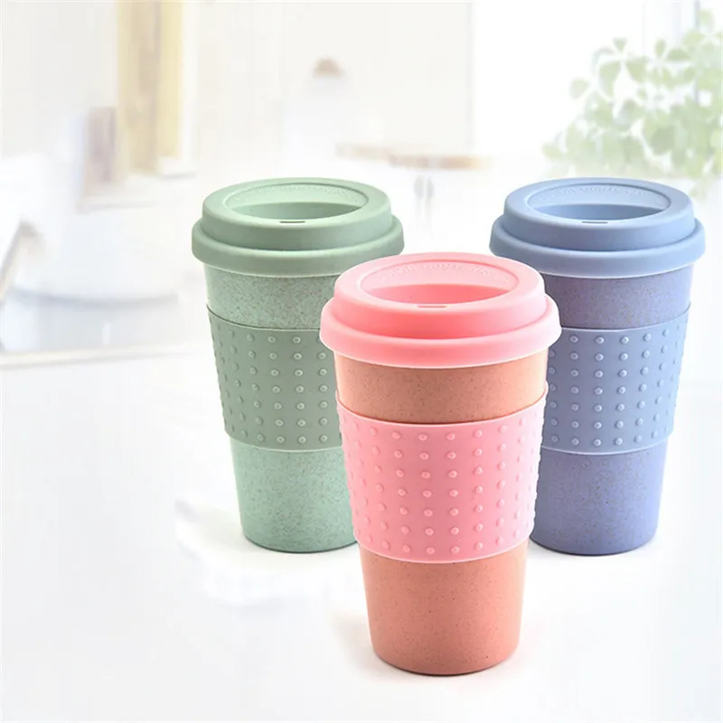 4 Ян многоразовая чашка для воды Cola кофейные чашки Пшеничная солома здоровый