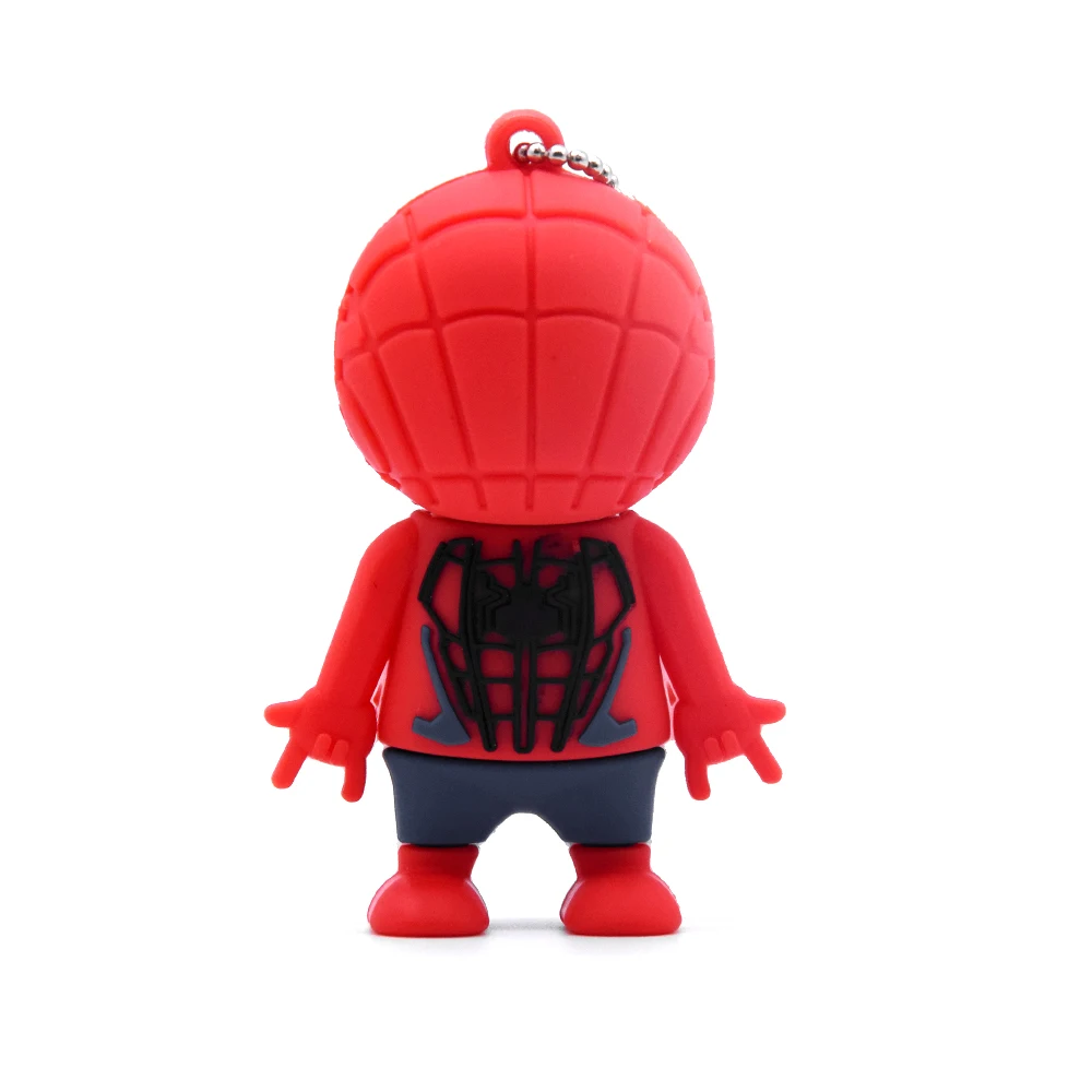 Мультфильм Heros USB 2,0 64GB милые игрушки Marvel флэш-накопитель 32GB 128MB Человек-паук U диск мини Дэдпул карта памяти диск для хранения подарок