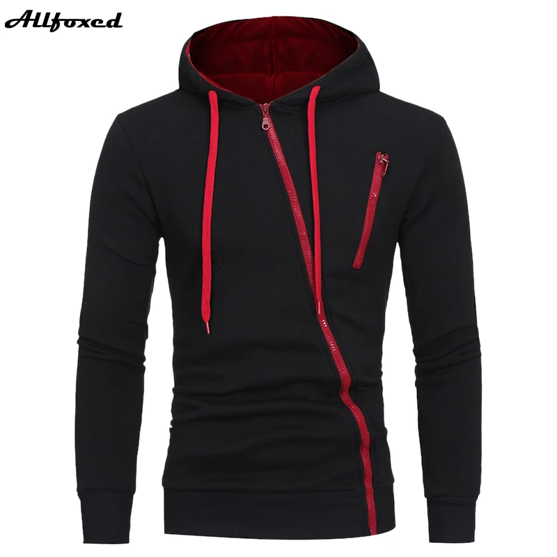 

New Hoodies Men 2021 Autumn Casual Long Sleeve Hoodie Men Sweatshirts Slim Zipper Hoody Sweatshirt Men Hooded Streetwear