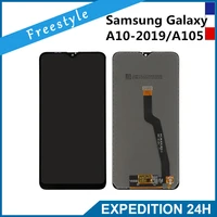 for samsung galaxy ss a10 2019a105 single assembly black lcd digitizer touch screen display frame mobile phone lcd screen