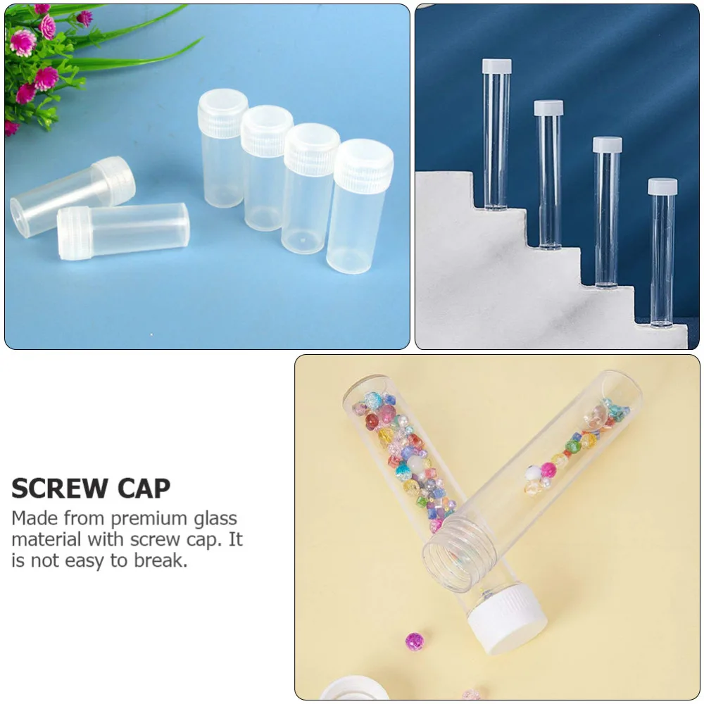 

12pcs Transparent Glass Bottles Essential Oil Bottles Refillable Empty Bottles