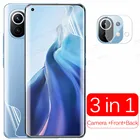 Защитная пленка 500D, изогнутая, Гидрогелевая, для задней и передней камеры Xiaomi Mi 11, Xiaomi Xaomi Xiami Mi11 (не стекло)