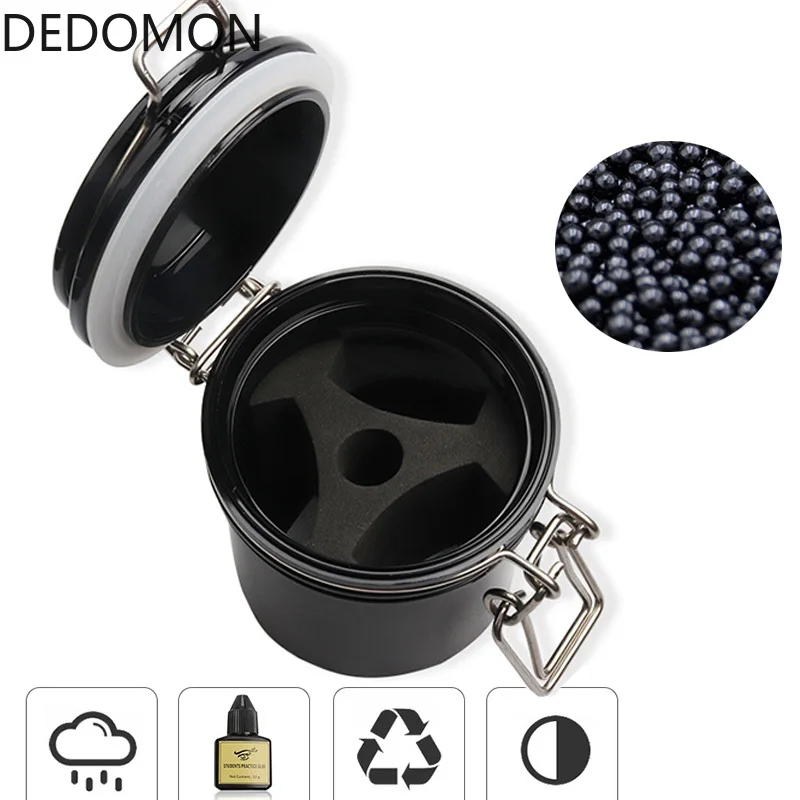 Контейнер для хранения клея ресниц клейкая подставка с активированным углем